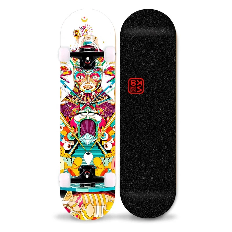 manufacture cheap wood custom skate board design print complete skateboard for adults