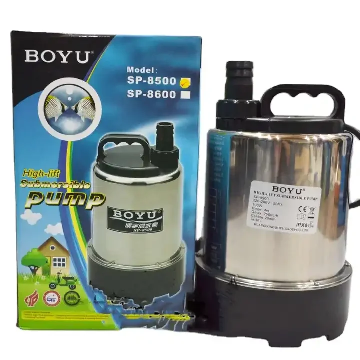 JR BOYU SP-8500 SP-8600 Submersible Aquarium Water Pond Pump New AC Return Pump