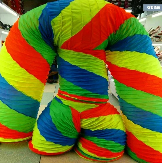 New Rainbow Tube Water Pipe Dance Upgrade Oxford Cloth Warm up Performance Magic Performance Props