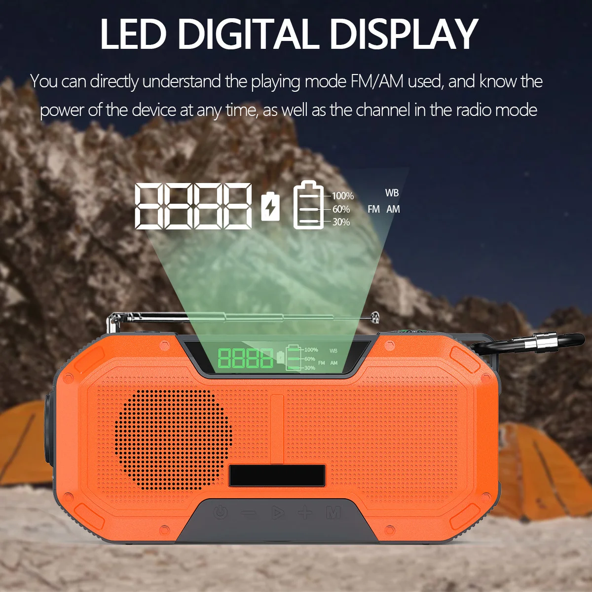 Multi Band Amazon kaito voyeger radio solar generator noaa radio 5000mah sos alarm radio speaker