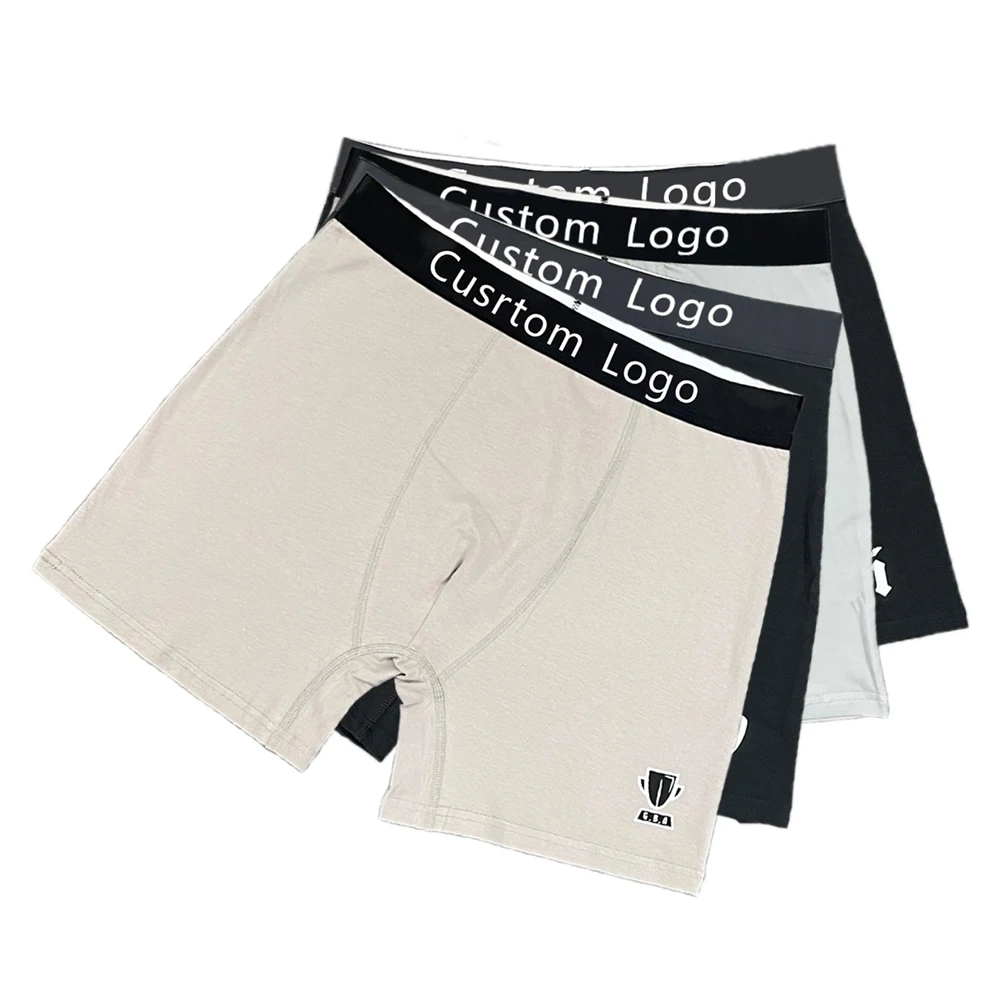 Factory Custom Logo 2024 Top Style Desgin Wholesale Boxer Briefs Hot Sale Comfortable Cotton Mens Underwear
