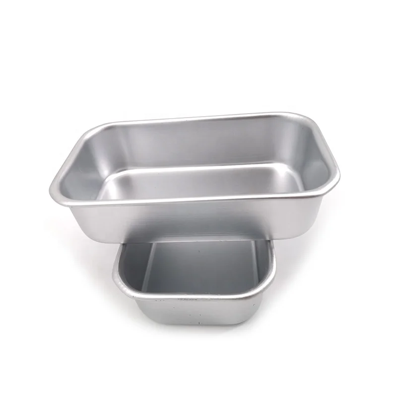 Rectangle Aluminum Metal Cake Baking Pan Brownie Cheesecake Sponge Cake Baking Tin Mold Cake Tools