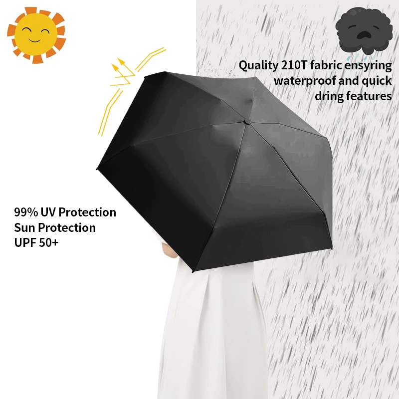 Wholesale Fashion Bag Folding Cute Mini Parapluie De Poche Paraguas Pocket Umbrella With Logo Pill Capsule Umbrella