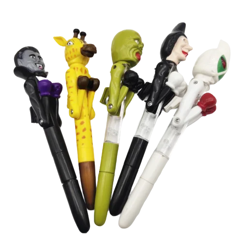 New products Halloween gift Ballpoint pen with LED light,boxing pen for souvenirs gifts