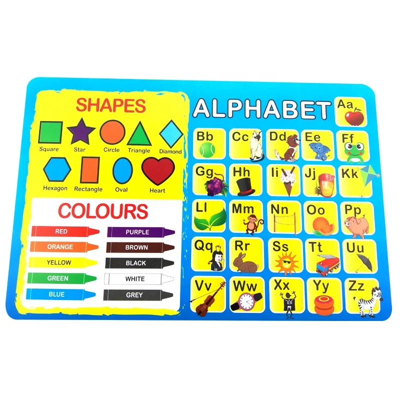 Waterproof Thin and Portable Plastic PP Place Table Mats set for Dining Restaurants Home Decoration Kids Plastic Table Mat