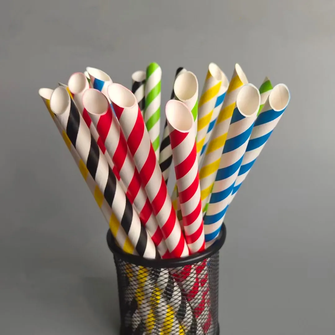 
Biodegradable 100% Recycled Eco Friendly Large Size Paper Straws White Paper Bubble Tea Drinking Straws 