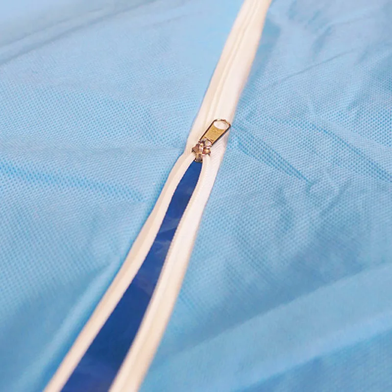 Custom Logo Printed Size Color Material Human Remains Pouch PVC Blue Biodegradable Body Bag With 6 Handles for Dead Body