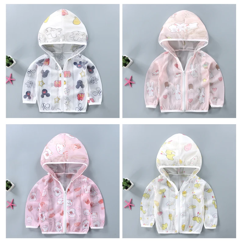 Outdoor Sun Protection clothing UV kids summer clothes Sunscreen Wear sun-proof clothing