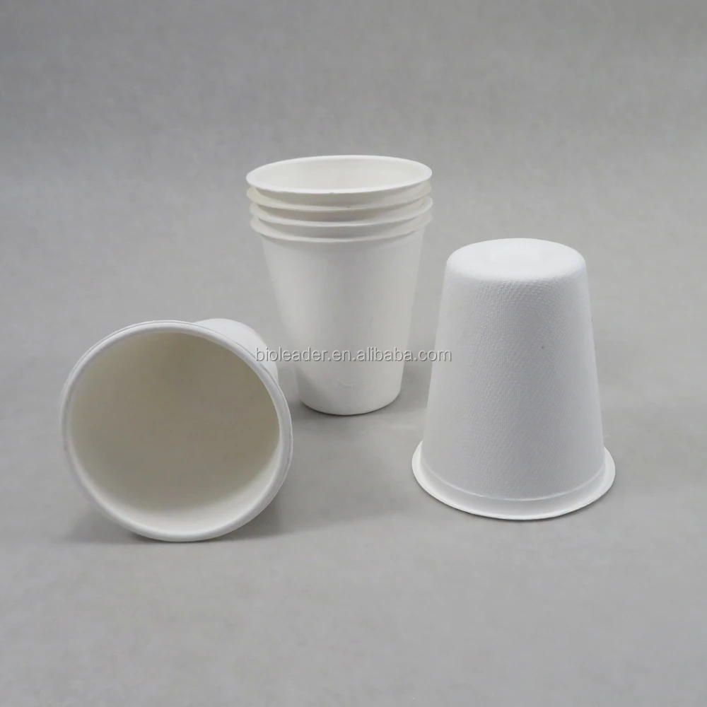 Disposable Biodegradable Sugarcane Bagasse Fiber Pulp Cup