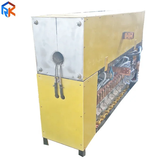 1250 degree medium frequency induction heating furnace for 100mm bars