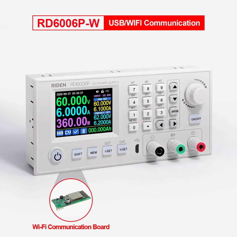 RD ридэн ток Шаг вниз Модуль питания постоянного тока понижающий вольтметр RD6006P RD6006PW Новый