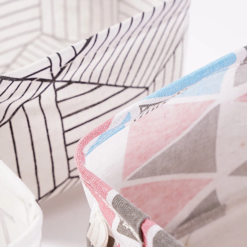 Chinese Manufacturer Small Fabric Sustainable Basket Mini Desktop Storage Basket