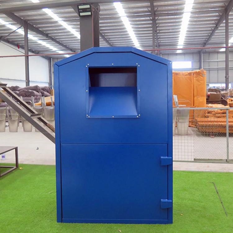 Cheap Custom Size Recycled Boxes Clothes Donation Large window Donation bin