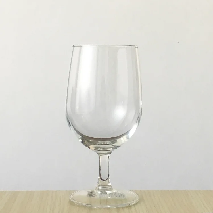 2024 Wholesale Hot Sale 400ml Hotel Restaurant Soda Calcium Glass Wine Glass Flute Shaped Red Wine High Foot Juice Glass