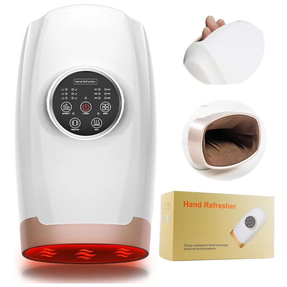 Wholesale Palm Hand Massage Machine Air Pressure Compress Cordless Accupressure Electric Hand Massager With Heat