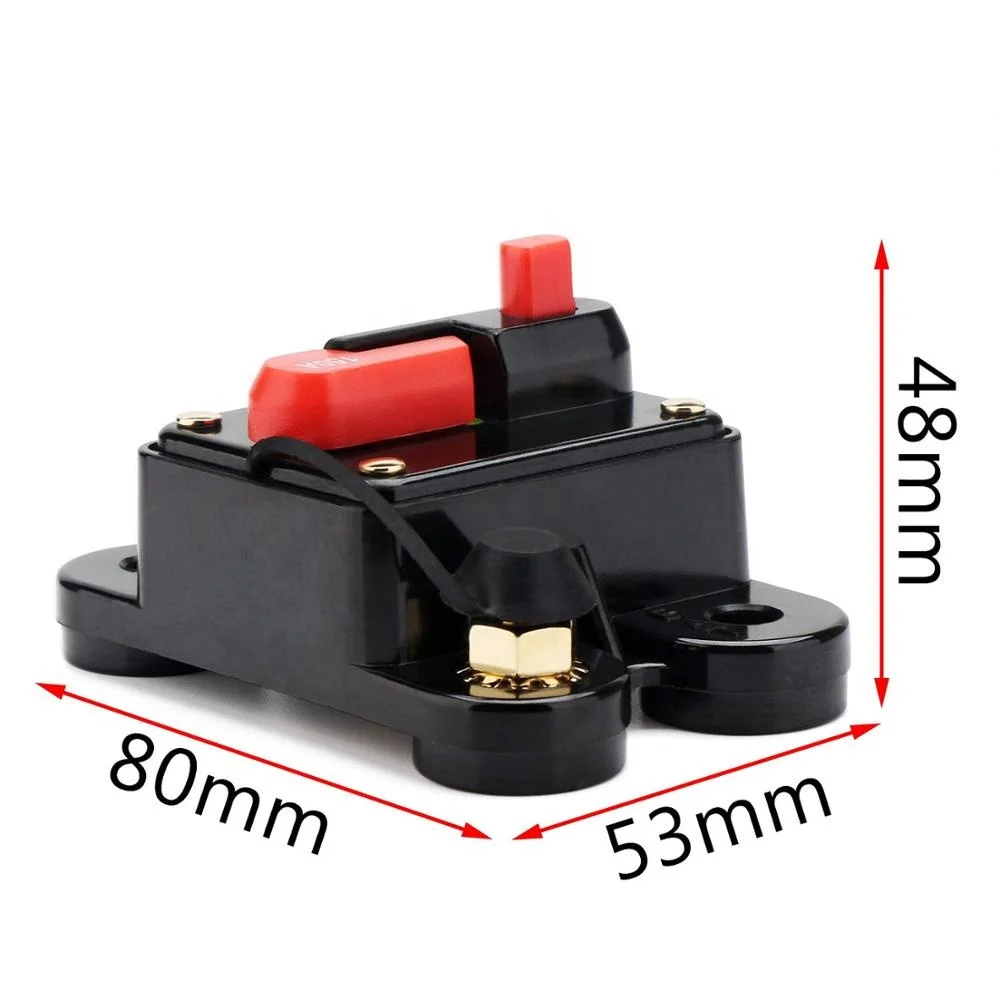  12V-24V DC 200A возврат вручную стерео аудио держатель предохранителя выключателя для троллингового мотора Авто 200