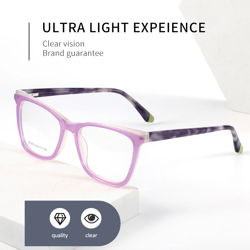 IU-Z70003 High Quality Fashion Eyeglasses Acetate Eyewear Optic Frame for men women