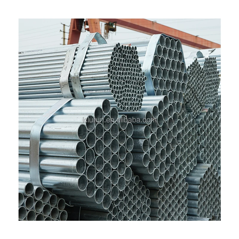 Hot Selling 6m ERW round Galvanized Steel Tube Hot DIP Z275 Zinc Coating ASTM S275jr Z120 Z275 25mm Gi Pipe