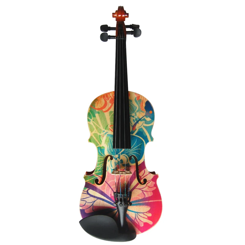 Kinglos design colorful student stand  bow horse hair factory price  4/4 for sales violin