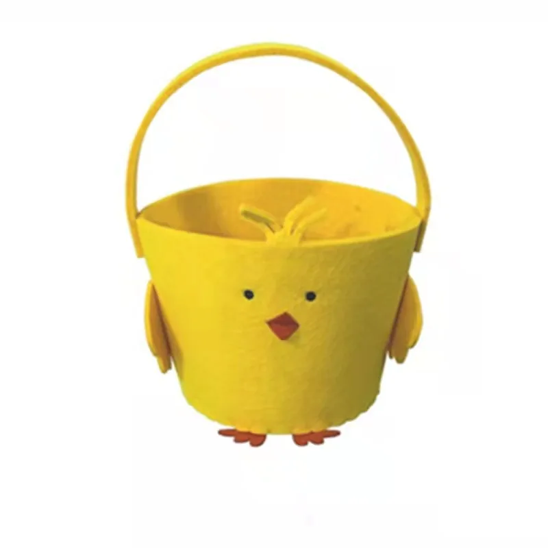 Hot Sale Easter bags Lovely kids felt gift bag easter eggs basket