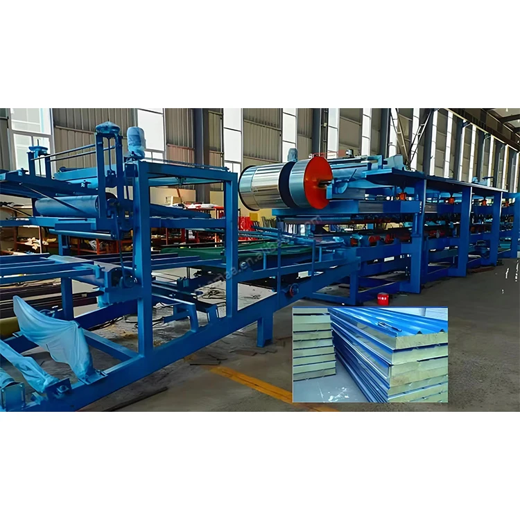 PU PIR Panel Sandwich Mould Compress Making Machine Sandwich Panels PU Polyurethane Foaming Inject Press Machine Production Line
