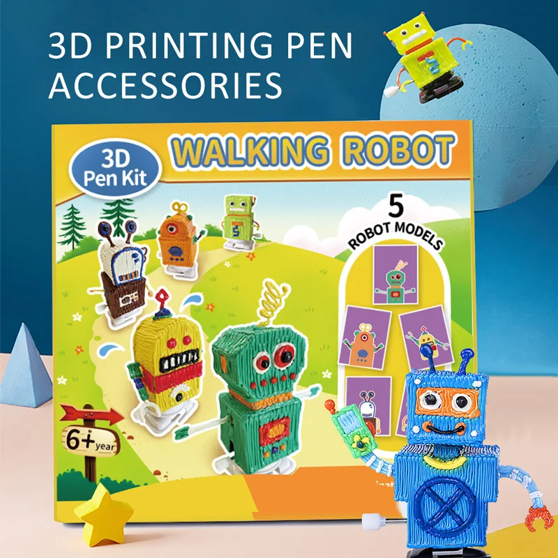 2024 Jer New Arrival 3d Pens Starter Kits for STEM Education Toy---Walking Robots.