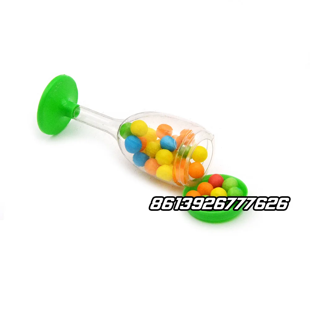 Забавная красочная игрушка-бокал для вина конфеты с компарессом