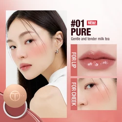 O.TWO.O Creamy Blusher 3 In 1 Lip Eyeshadow Blush Tint Makeup Cream Blusher Stick Single Palette Pink Blush For Girls