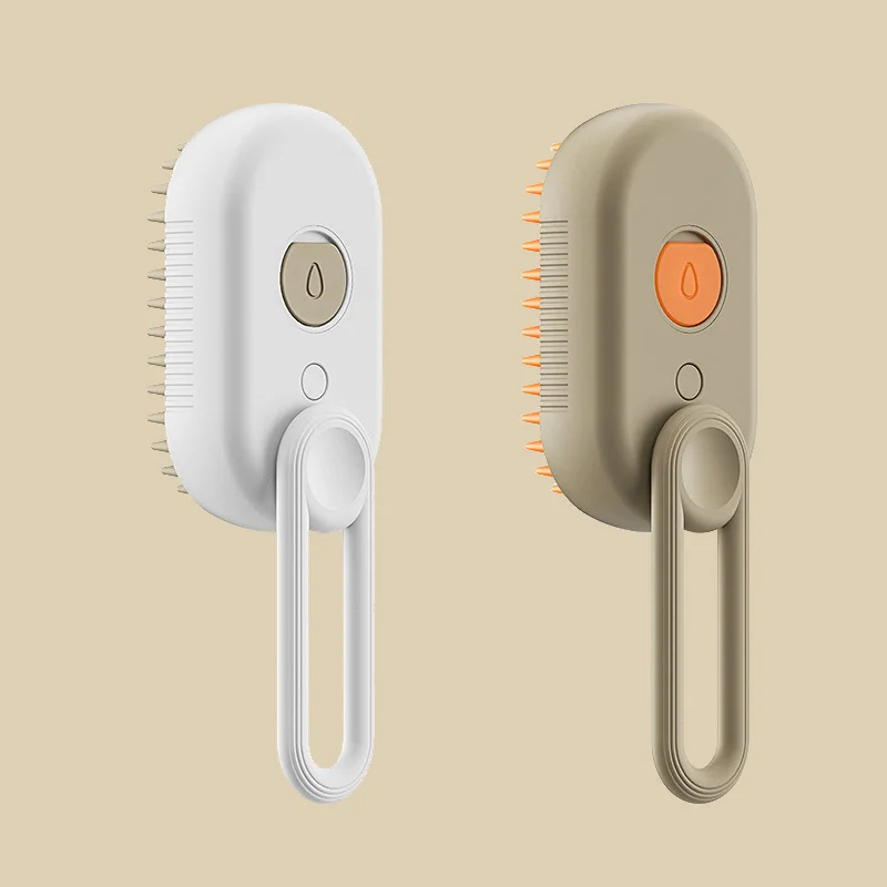 Dog Cat Steamy Brush 3 In 1 Pet Hair Removal Cleaning Massage Brush Dog Cat Steam Spray Grooming Brush Pet Steam Comb