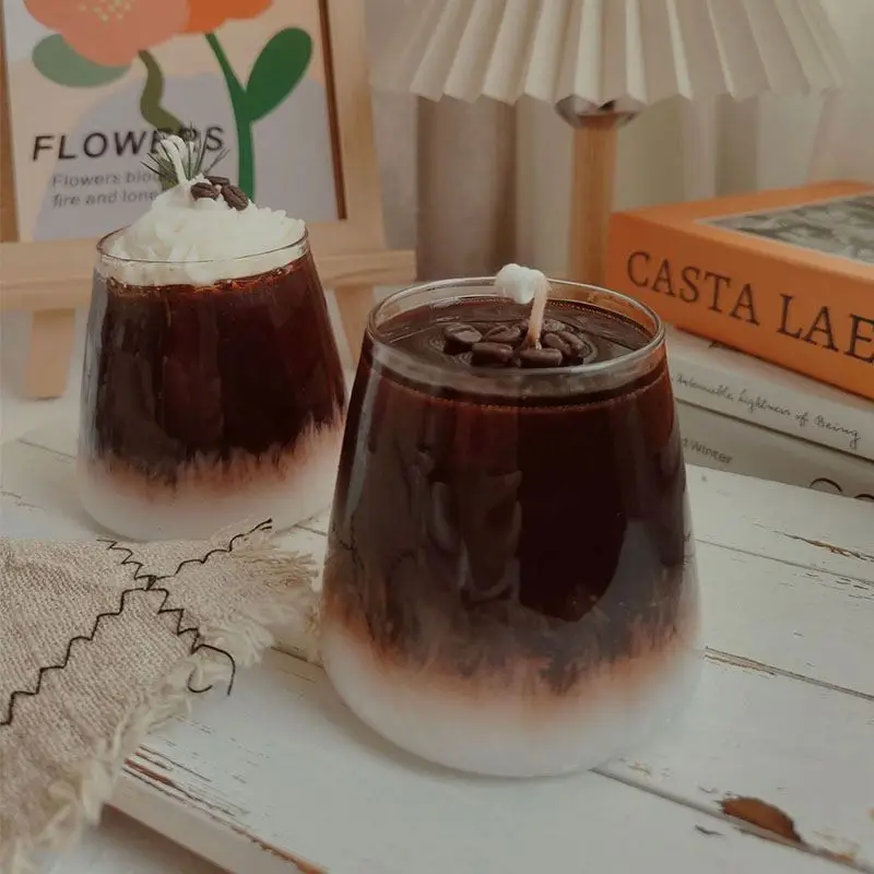 Ice Coffee Candle Beeswax Home Decoration Wedding Decoration Creative Novelty Christmas Gift Soy Wax Scented Candle