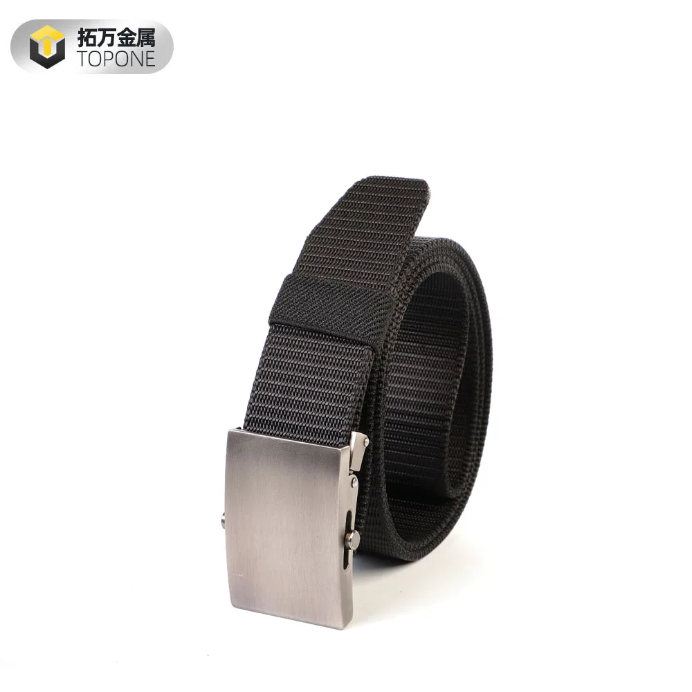 Unisex Adjustable Nylon Canvas Belt Style Trousers Fabric Webbing Belt