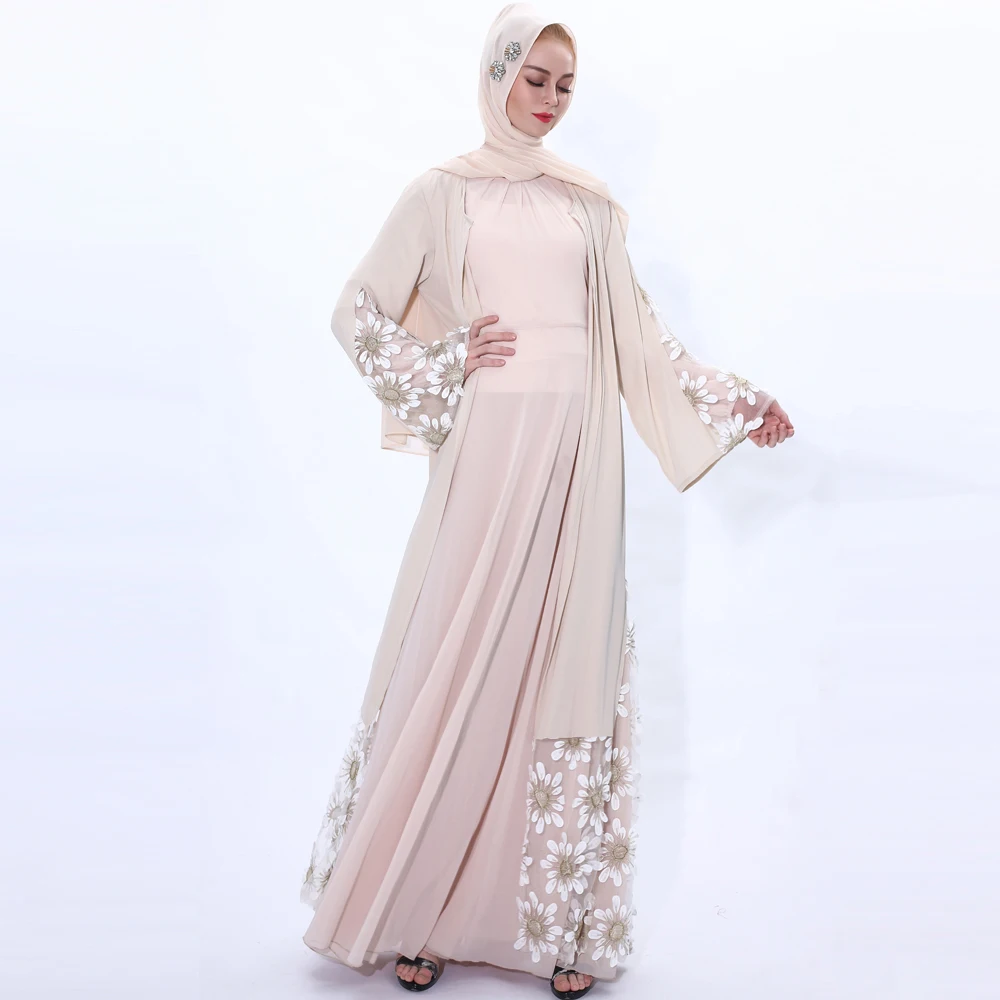 Pretty long dresses women vintage casual dress vietnam wholesale muslim clothing women long dress muslim islamic clothing