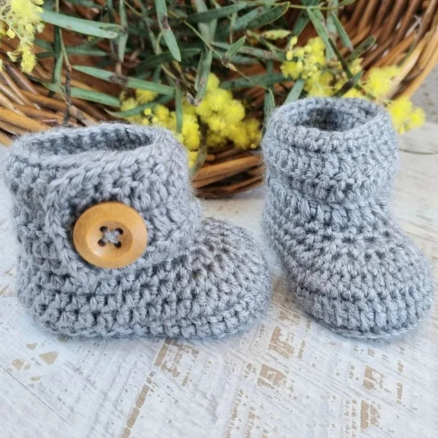 Y-Z Handmade Crochet Knit Soft Newborn Baby Modern Cotton Booties Shoes Socks for Baby Girl