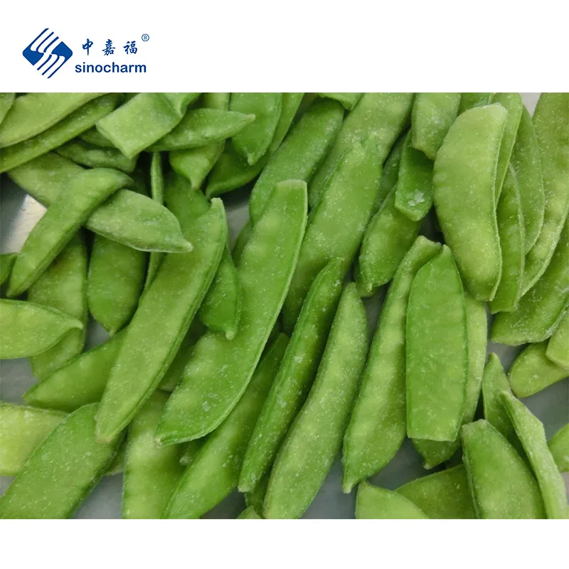 Sinocharm HACCP T<6.5mm Length 4-9cm Wholesale Price 10kg Bulk Snow Peas Frozen Peapods