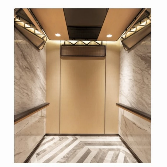 
Modern decorated passenger elevator 