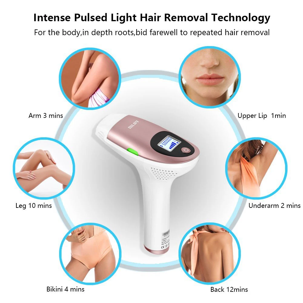 New Arrival T3 IPL Handheld Laser Skin Rejuvenation and Acne Treatment Facial and Body Hair Removal Home Use for Women ABS