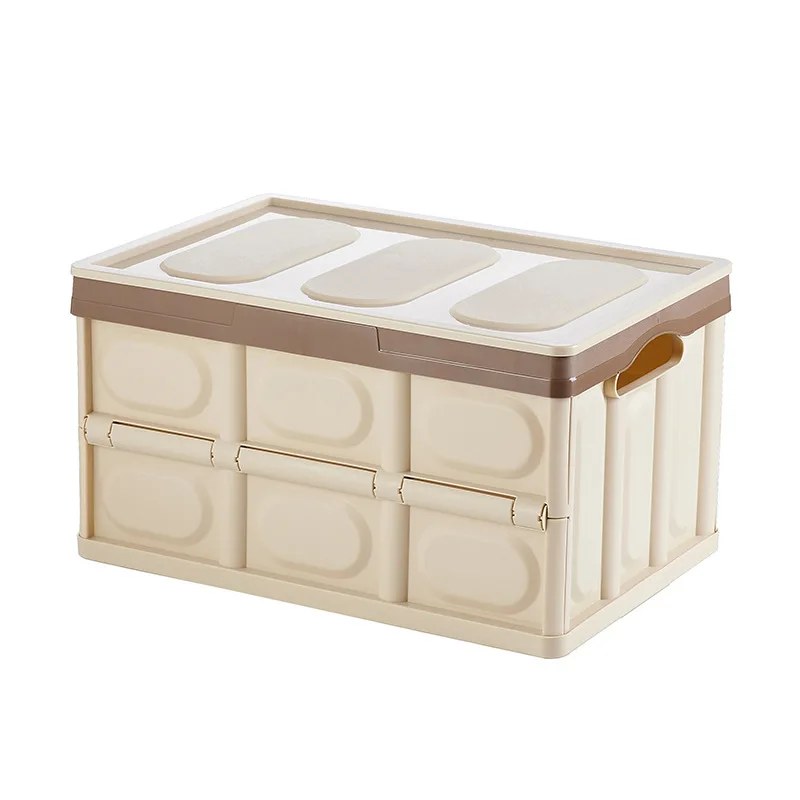Folding Storage Boxes Camping Outdoor Wooden Cover Collapsible Car Clothes Foldable Plastic Other Organizer Bins & Storage Boxes
