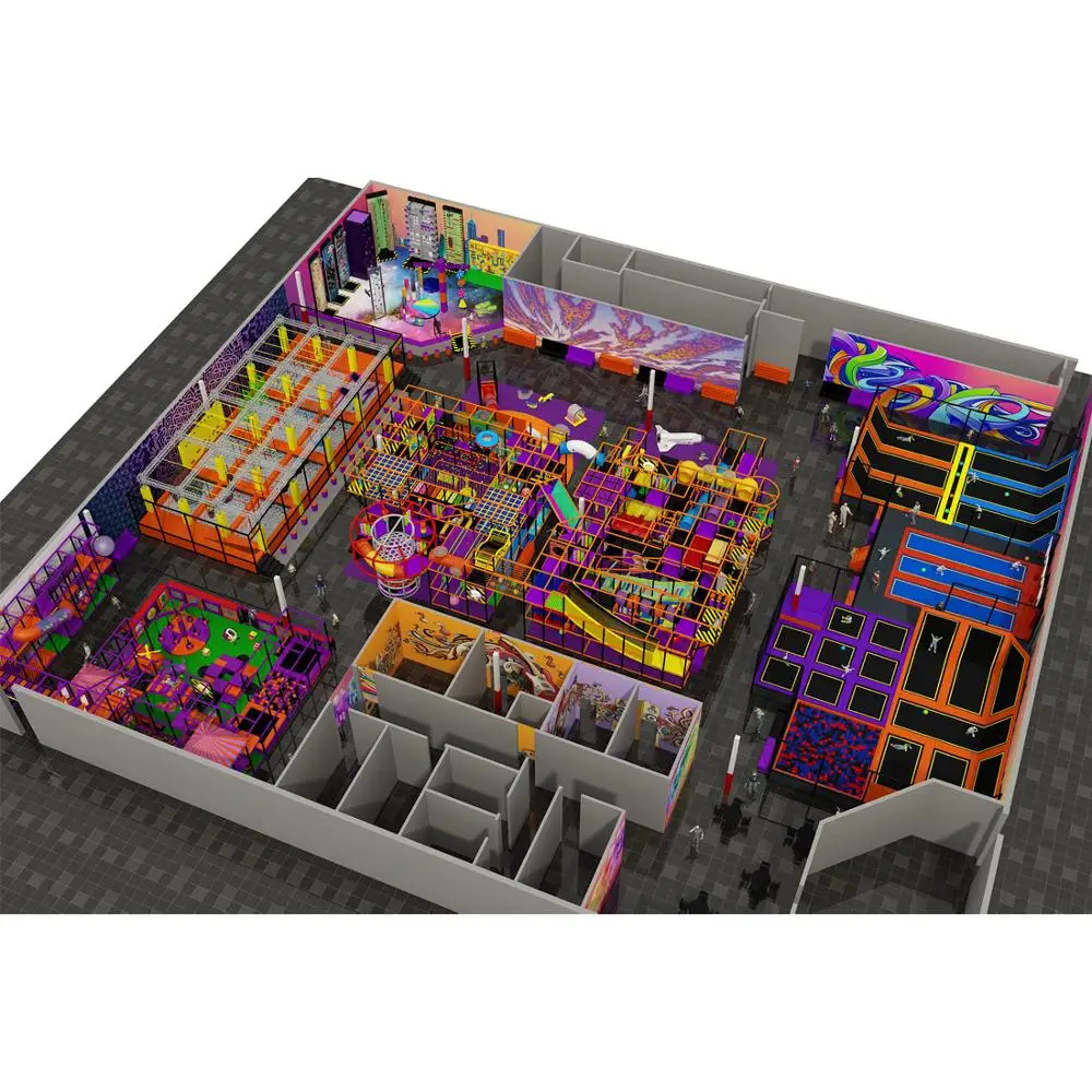 Indoor Trampoline Park China Extreme Trampoline World Supplier Ninjia Course