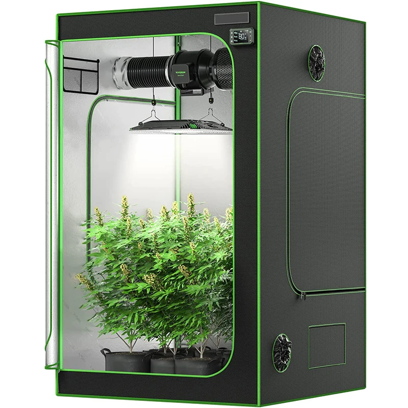 Заводская оптовая продажа на заказ, OEM Палатка для выращивания растений с окном наблюдения и напольным лотком для гидропоники, для выращивания растений в помещении