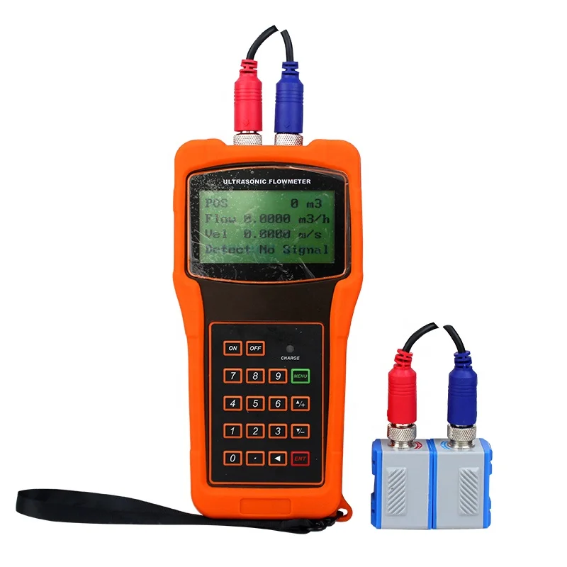 High accuracy portable ultrasonic flow meter tuf-3000 clamp-on 4 sensors