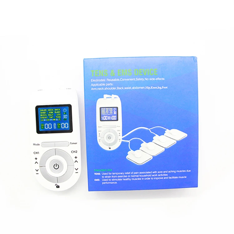 Portable Smart Electric Pulse Acupuncture Electro Muscle Stimulator Portable Physiotherapy Digital Body Massager