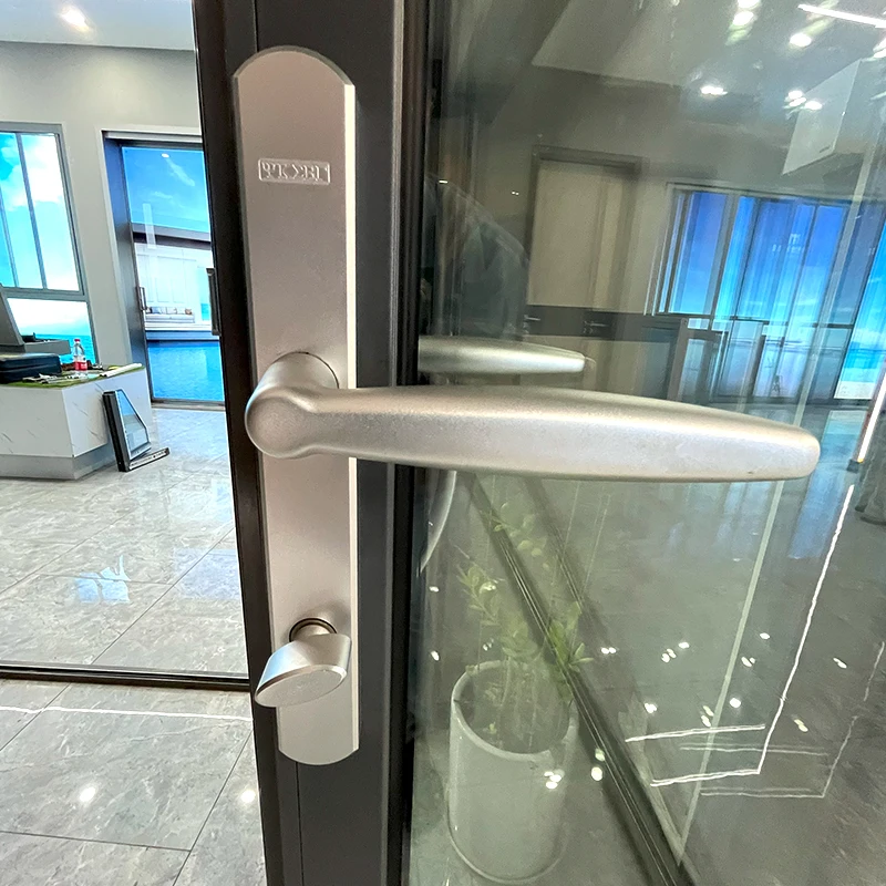 Promotion Hot Selling Aluminum Folding Patio Door For House Construction Bi-Folding Door Aluminum Glass Folding Door