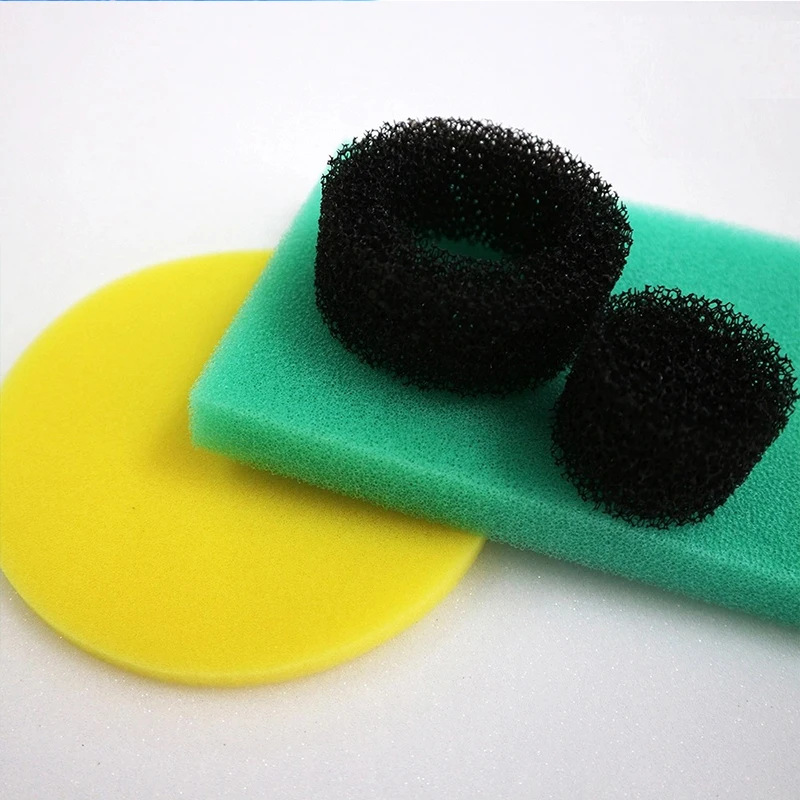 HJ Factory Cheaper Price Polyurethane Reticulated Open Cell Air Sponge Foam Filter for aquarium filtration