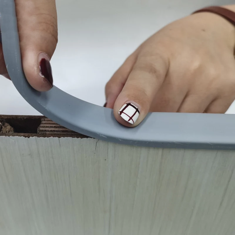 U-shaped wooden furniture cabinet buckle PVC cabinet kitchen edge banding U-shaped self-adhesive decorative edge banding