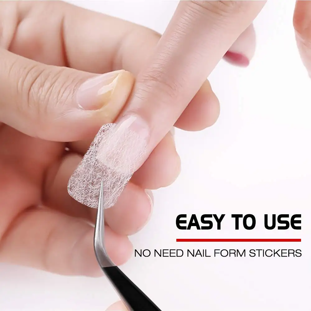 Nail Extension Silk Fiberglass Wrap Non Woven Fiber Gel  Nail Art Care Tool for Women DIY Extension Accessories