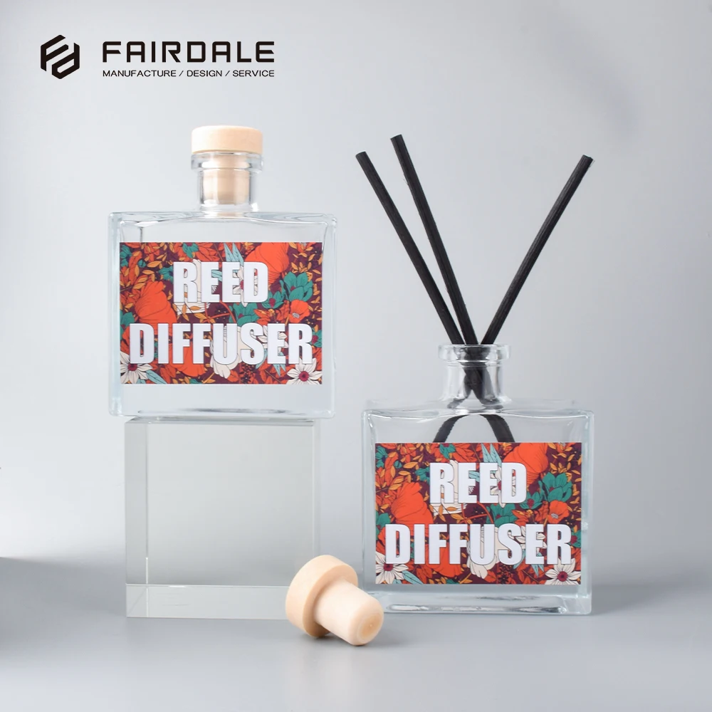 Fairdale бесплатный образец на заказ 1000 мл 200 мл роскошный стеклянный флакон с аромадиффузором