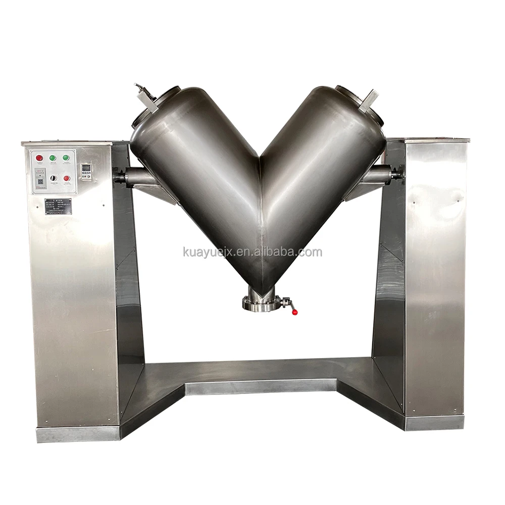V shape Animal Pet Feeds Bird Seeds Wdg Granule Chemical Fertilizers Ribbon Mixer Mixing Machine