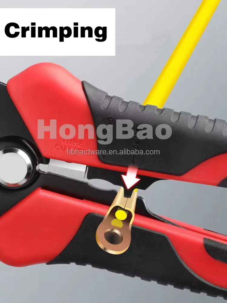 OEM 3 in 1 Wire Stripper Fast Quick Match Size strip 0.2 - 6.0 mm 24 - 10 AWG Universal Generic Auto Self Adjust Stripping Plie