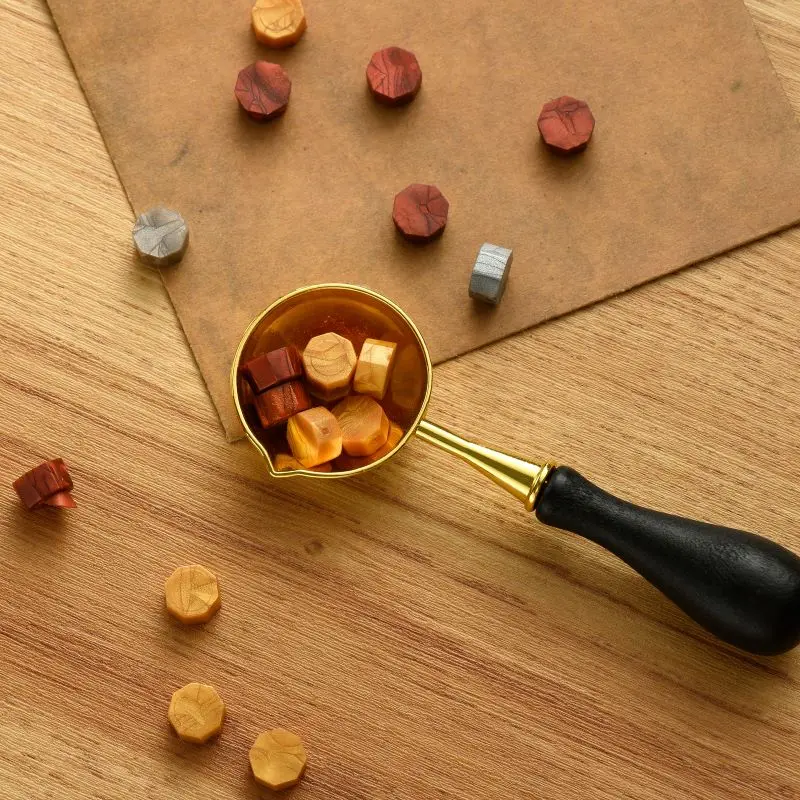 Wooden Calligraphy Dip Pen Glass Pen With Ink Sealing Wax Stamp Gift Set Vintage Quill Fountain Pen