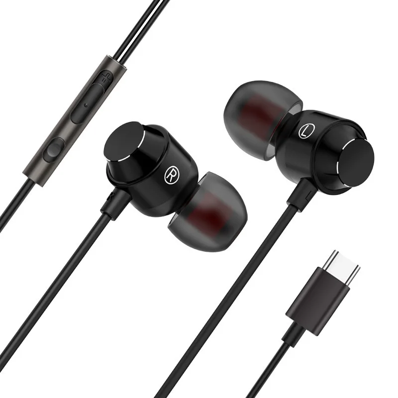 
New Arrivals Type C In Ear Wired Earphone with Mic, Type C Earphone Magnetic Design 